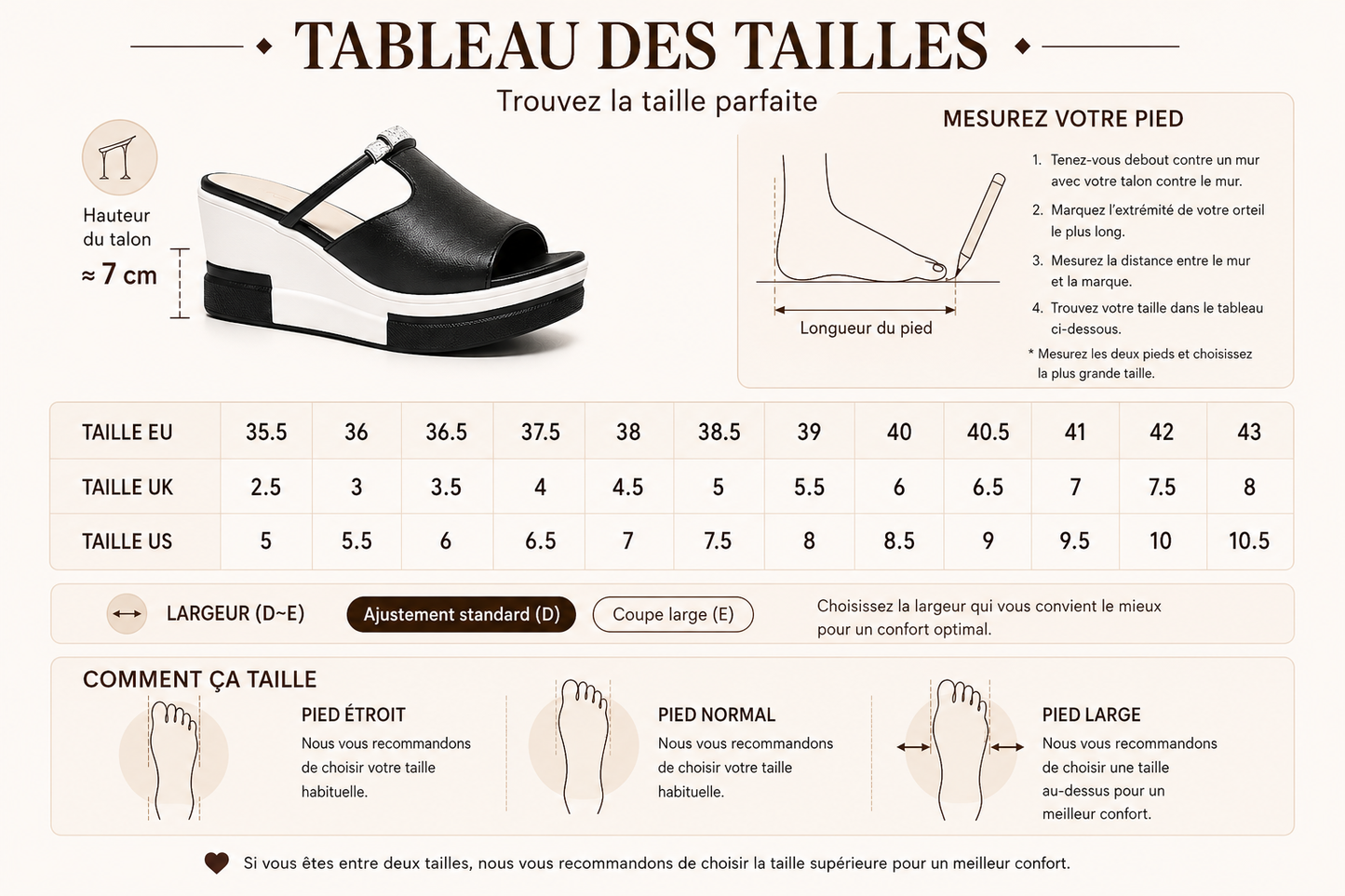🔥MEILLEURE VENTE🔥Sandales orthopédiques confortables à plateforme pour femmes !