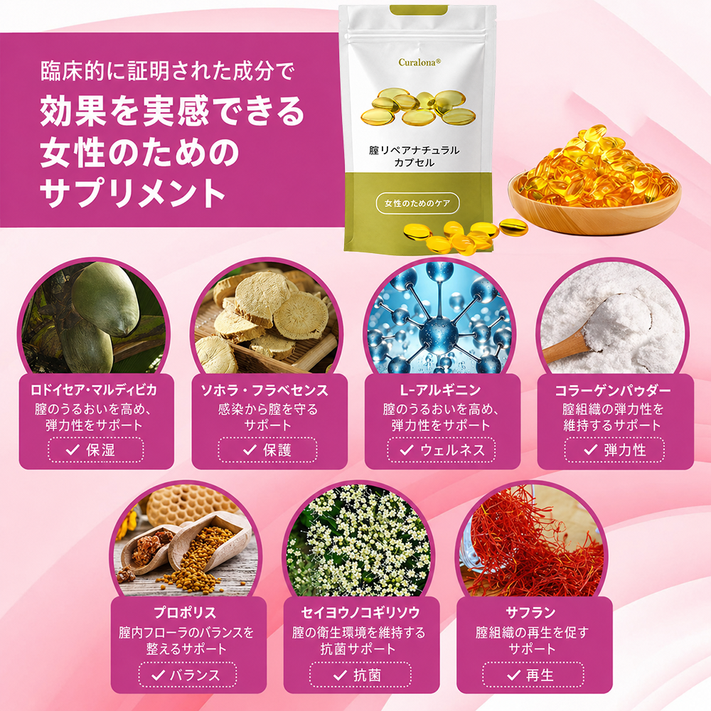 🇯🇵キュラロナ® インスタントかゆみ止め＆デトックス🏥スリミング＆引き締め再生クリームとピンク＆ソフトナチュラルPROカプセル