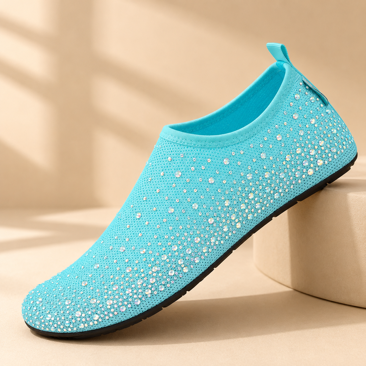 Chaussures d'eau respirantes – Aquashoes à séchage rapide, chaussures de plage antidérapantes pour natation, surf et activités nautiques avec semelle flexible confortable