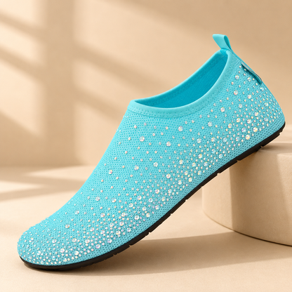 Chaussures d'eau respirantes – Aquashoes à séchage rapide, chaussures de plage antidérapantes pour natation, surf et activités nautiques avec semelle flexible confortable
