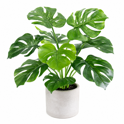 Masrjkie® Mini Artificial Monstera Plant