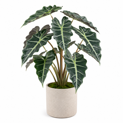 Masrjkie® Artificial Alocasia Potted Plant