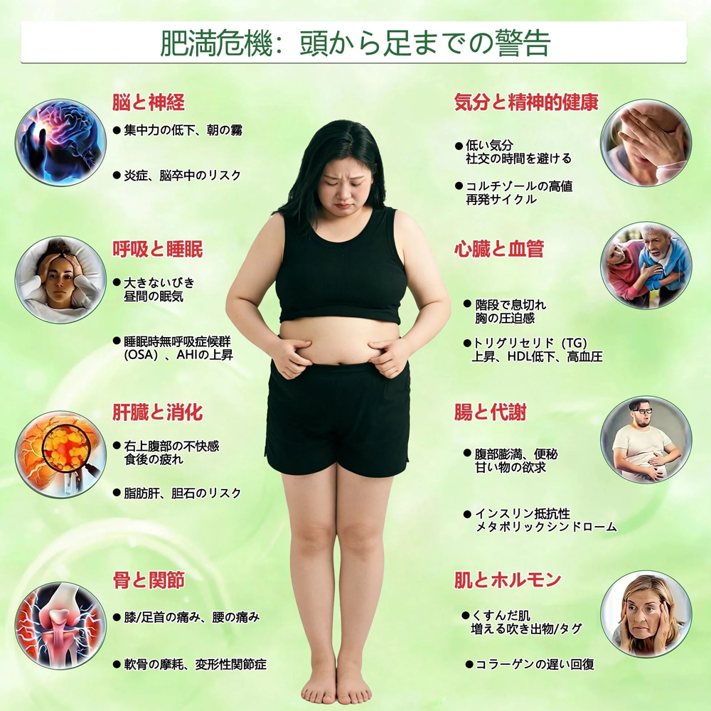 ♨️内臓脂肪対策サポート ⛅Purelora®＆NAD+ 8-in-1 ナノ強化フォーミュラ — 肥満、肌のたるみ、糖尿病、睡眠時無呼吸症候群、関節の悩み、その他健康上の懸念にアプローチ🛍️