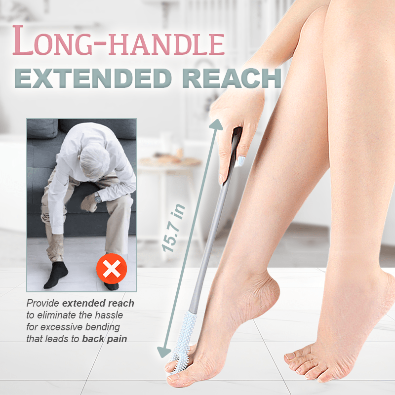 🏆Flash Sale⚡ 55K+ SOLD! Almost Gone-💥 Easy-Reach Deep Cleaning Foot Brush