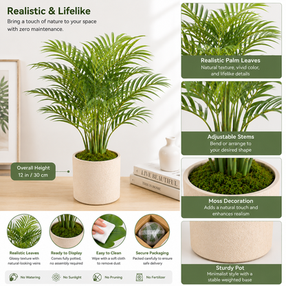 Masrjkie® Mini Artificial Areca Palm