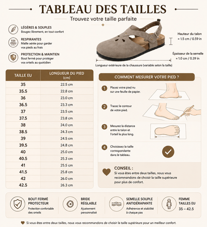 Sandales orthopédiques élégantes pour femme – Chaussures confortables à bride réglable, respirantes et antidérapantes pour la marche quotidienne, voyages et activités estivales