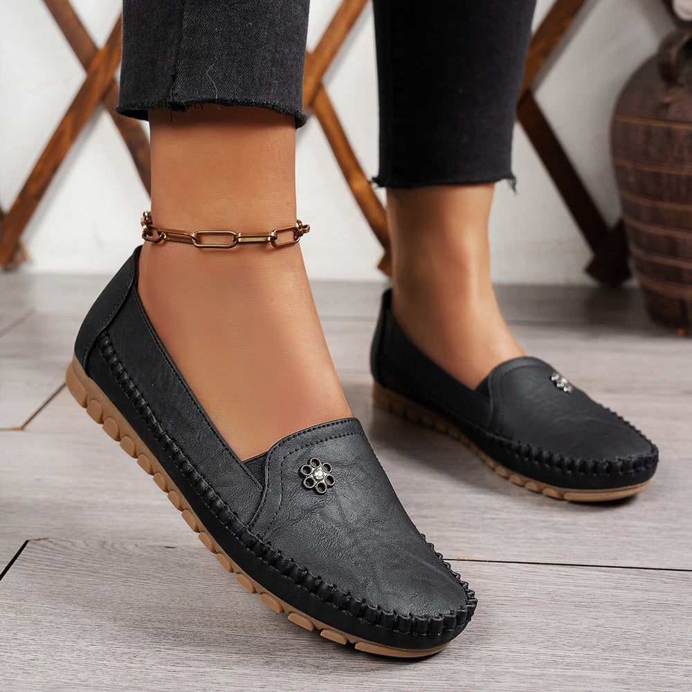 🔥Meilleure vente - Dernier jour : 90 % de réduction🔥 Chaussures orthopédiques en cuir, légères, antidérapantes et respirantes pour femmes