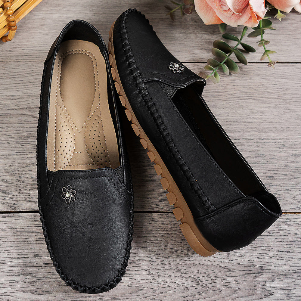 🔥Meilleure vente - Dernier jour : 90 % de réduction🔥 Chaussures orthopédiques en cuir, légères, antidérapantes et respirantes pour femmes