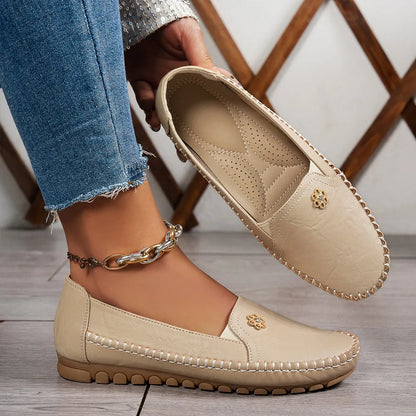 🔥Meilleure vente - Dernier jour : 90 % de réduction🔥 Chaussures orthopédiques en cuir, légères, antidérapantes et respirantes pour femmes