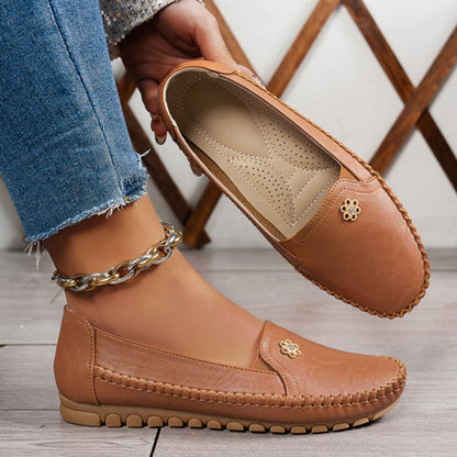 🔥Meilleure vente - Dernier jour : 90 % de réduction🔥 Chaussures orthopédiques en cuir, légères, antidérapantes et respirantes pour femmes