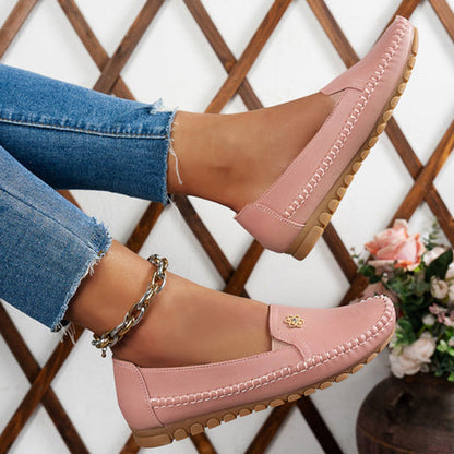 🔥Meilleure vente - Dernier jour : 90 % de réduction🔥 Chaussures orthopédiques en cuir, légères, antidérapantes et respirantes pour femmes
